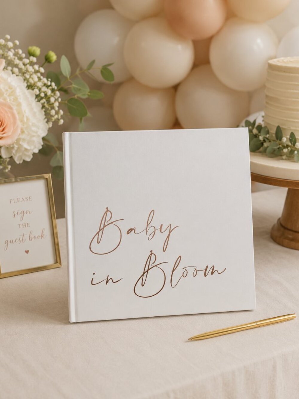 Baby in Bloom Picture Book/Guest Book/Polaroid Book